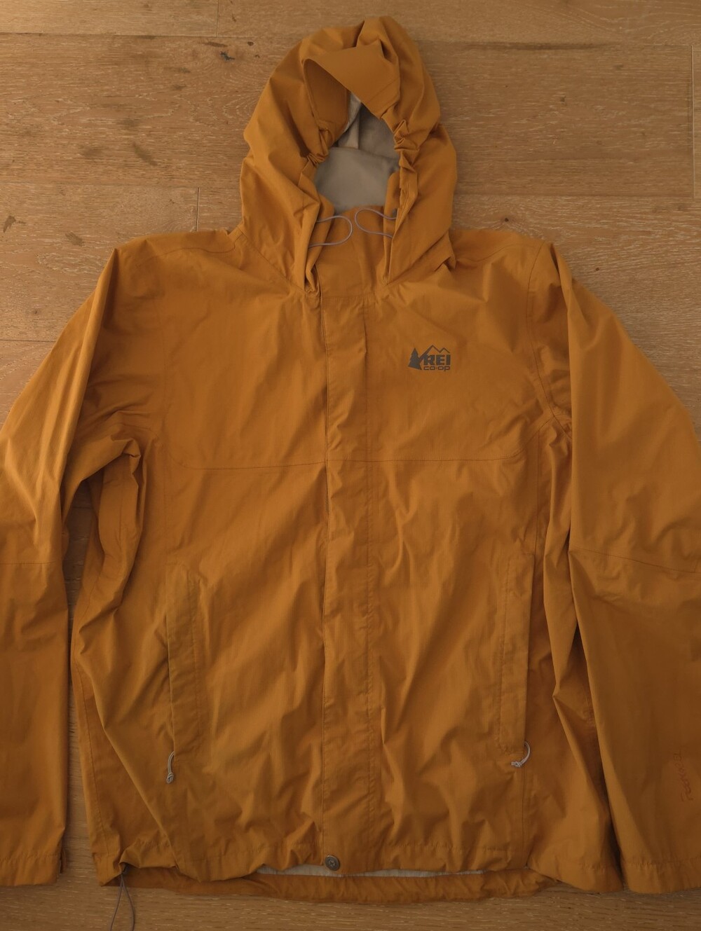 REI Co-op Men's Hooded Rain Jacket Peak 2.5L Large Waterproof Hiking Outdoor